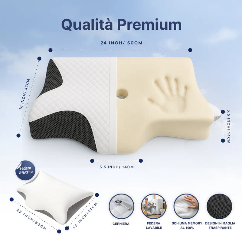 🛏️ Cuscino Ortopedico Rettini Ortopedica
